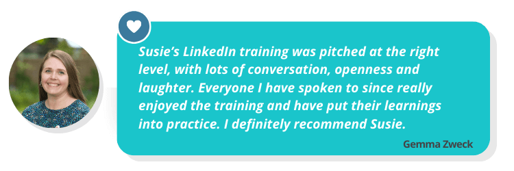 LinkedIn training review from St Helena Hospice